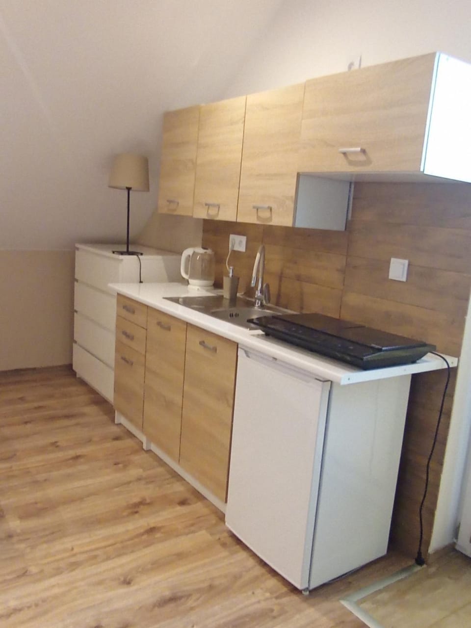 Kitchen or kitchenette, stove, kitchen