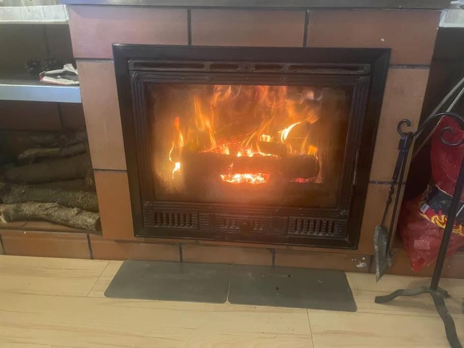 Living room, fireplace