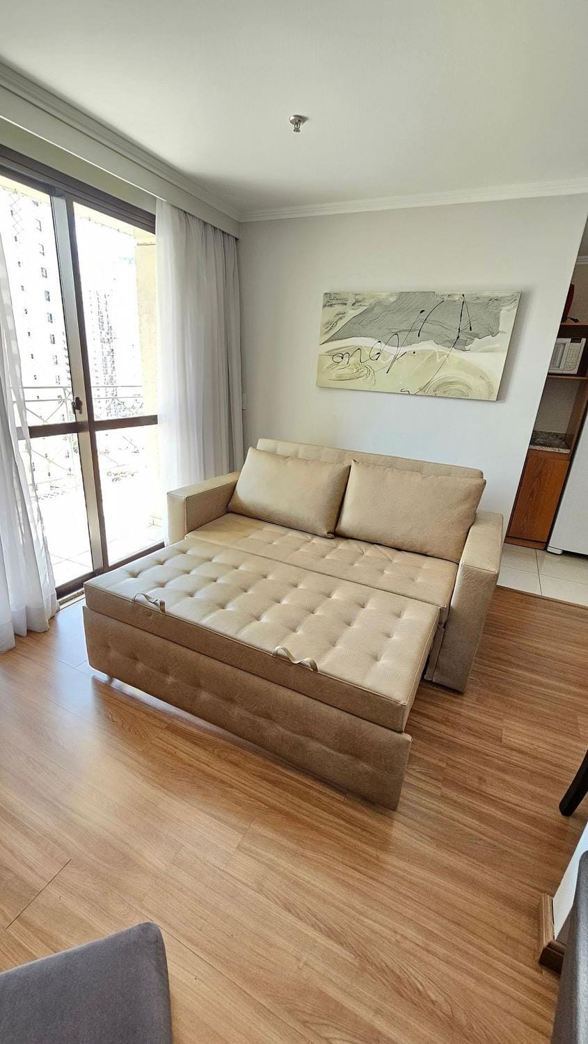 Apart/Hotel Com dois quartos Bairro Vila Olimpia Apartment in Sao Paulo City