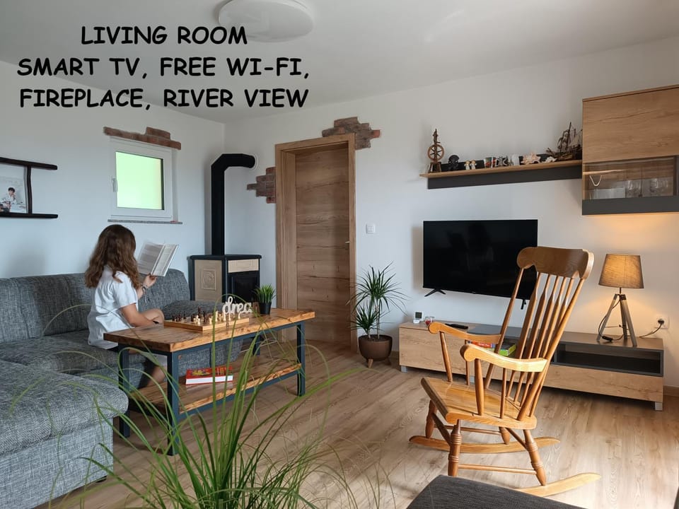 TV and multimedia, Living room, Seating area, fireplace, internet