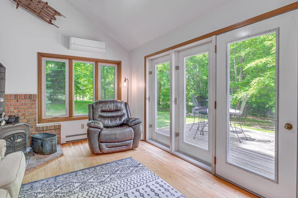 Alden Home w/ Fire Pit: Steps to Torch Lake! House in Torch Lake