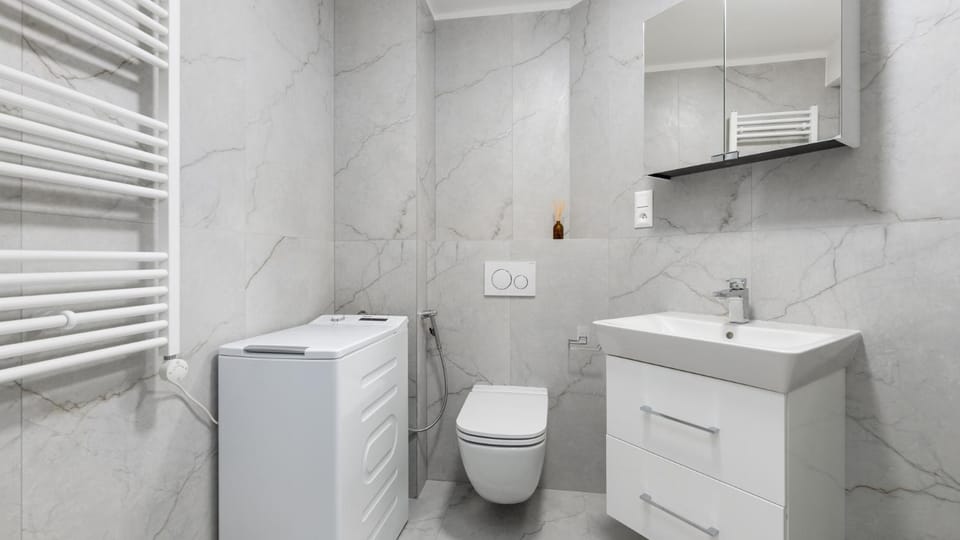 Toilet, Bathroom, washing machine