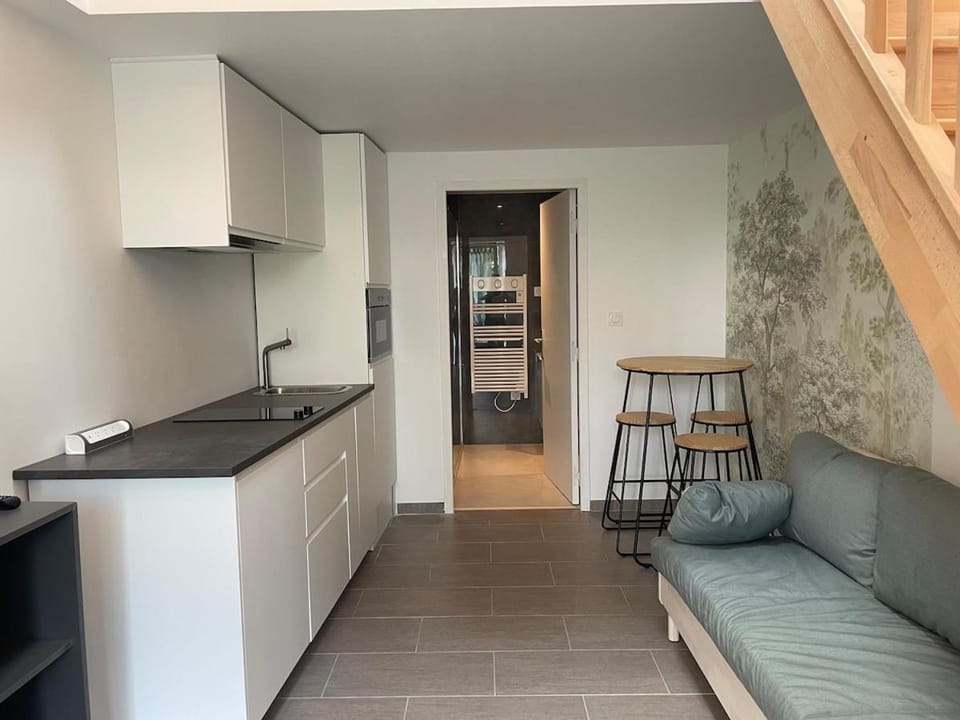 Kitchen or kitchenette, Living room