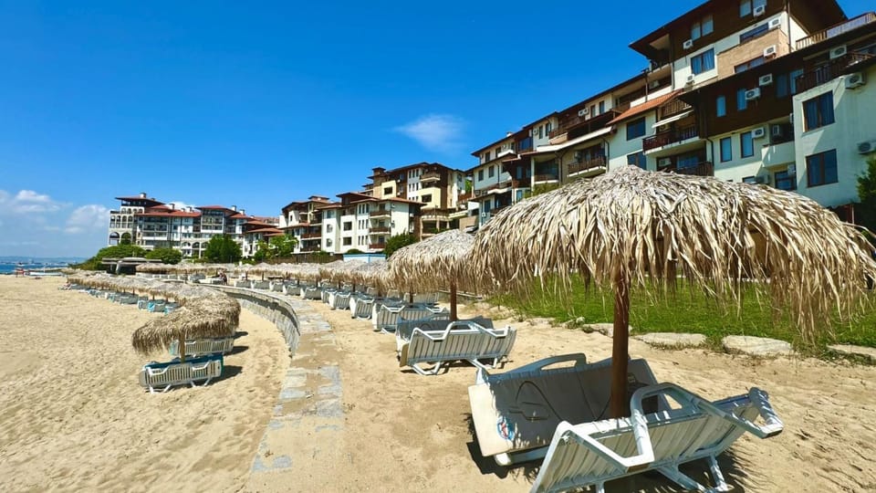 Spring, Day, Beach, Sea view, sunbed