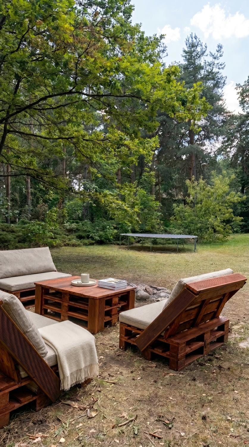 Day, Natural landscape, Garden, Living room, Seating area, Garden view