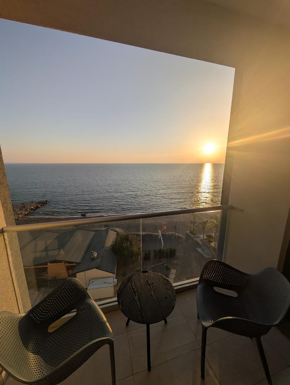View (from property/room), Balcony/Terrace, Sea view, Sunset