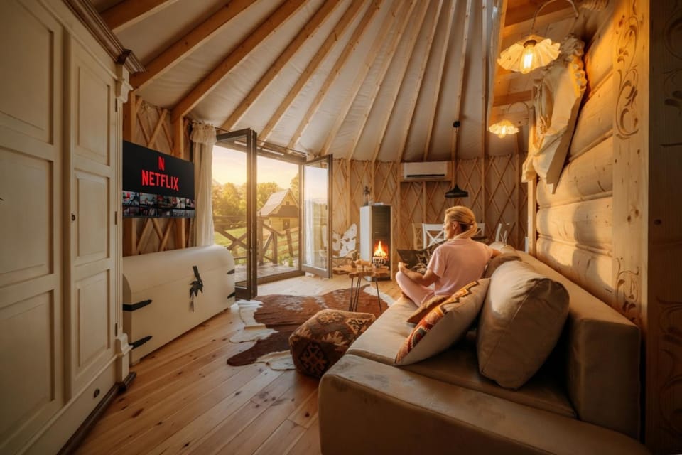Communal lounge/ TV room, Living room, Seating area, fireplace, wardrobe, air conditioner