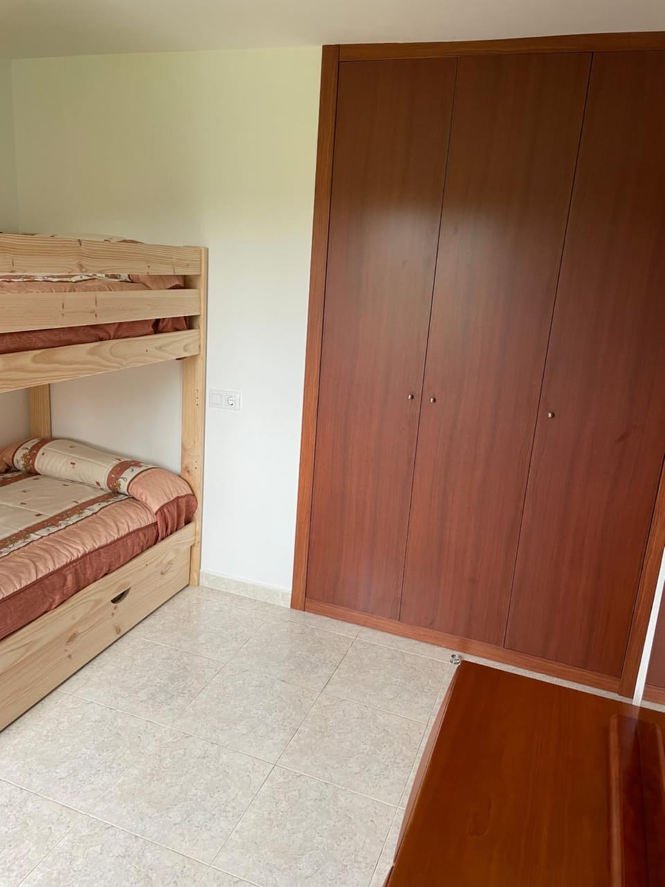 Bed, Photo of the whole room, Bedroom, bunk bed, wardrobe