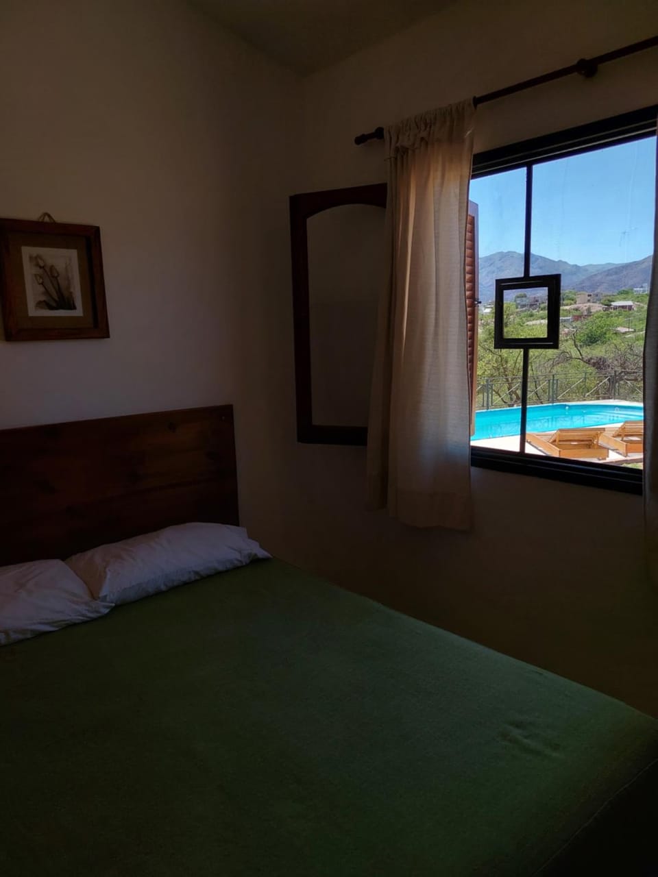 Bedroom, Pool view
