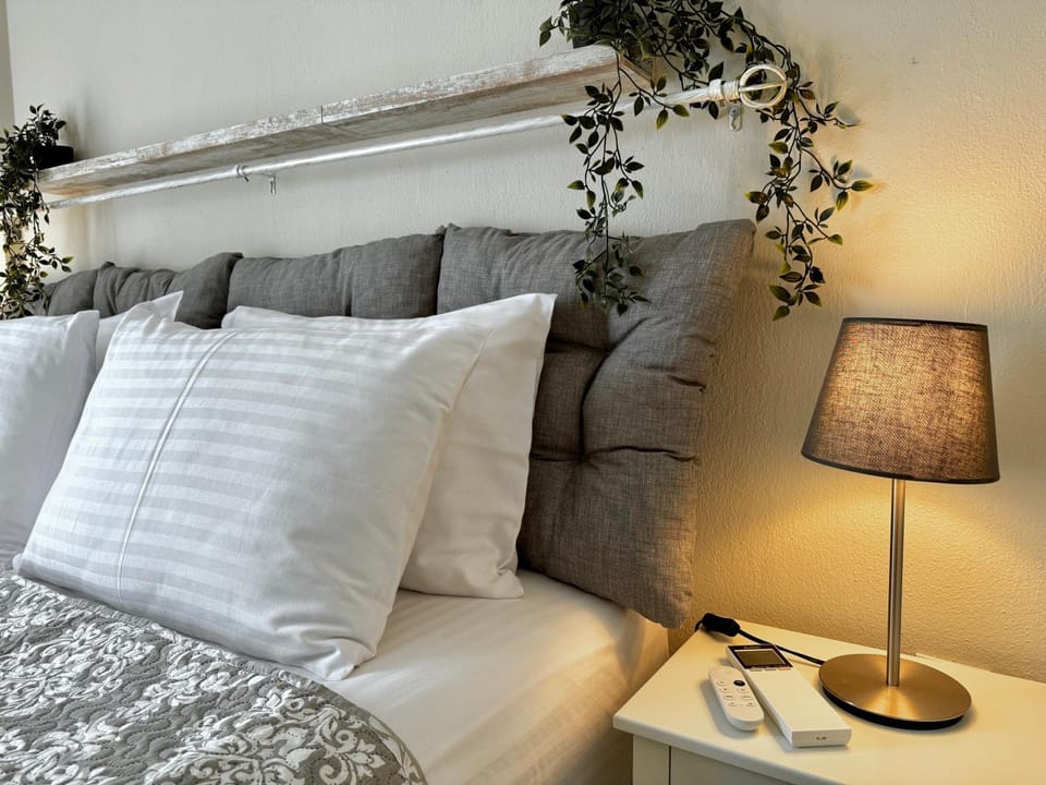 Bed, Day, Decorative detail, Bedroom