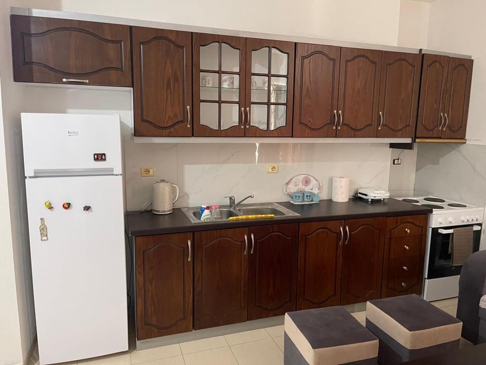 Kitchen or kitchenette, oven, stove