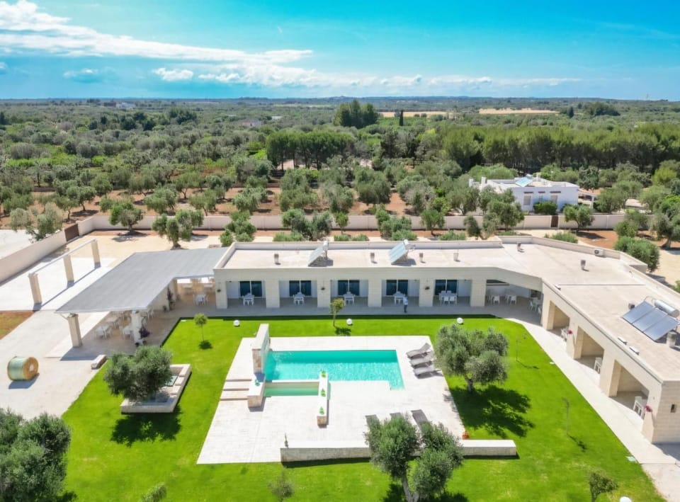 Property building, Bird's eye view, Pool view
