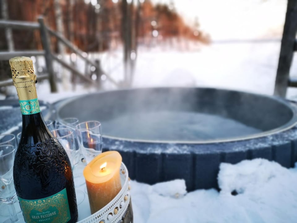 Natural landscape, Winter, Hot Tub