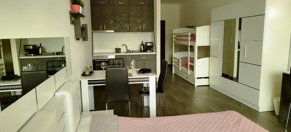 Kitchen or kitchenette, Dining area, oven, stove