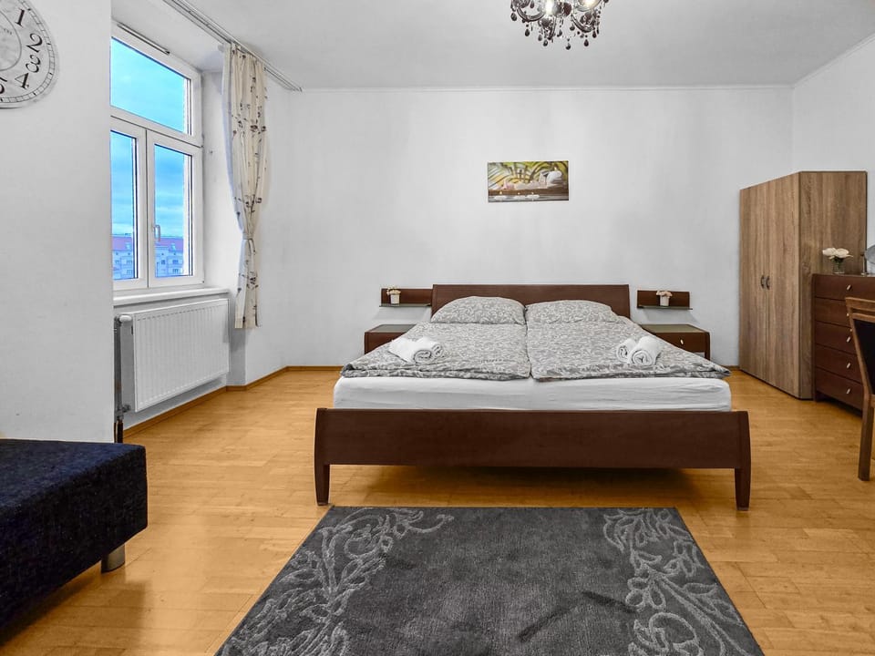 Spacious Three-Bedroom, Three King-Size Beds Apartment in Vienna
