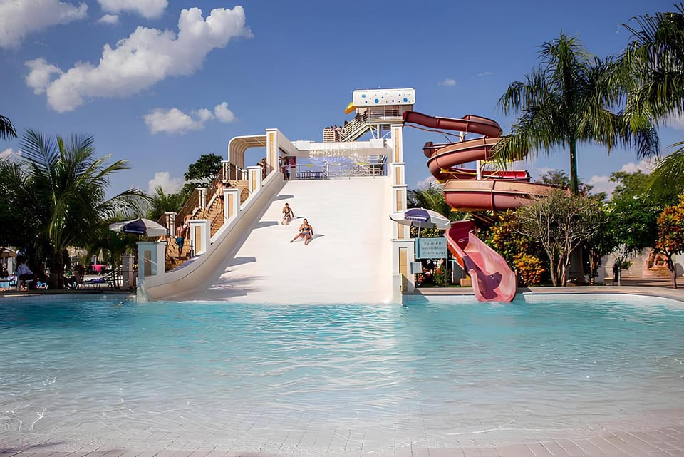 Natural landscape, Aqua park, group of guests