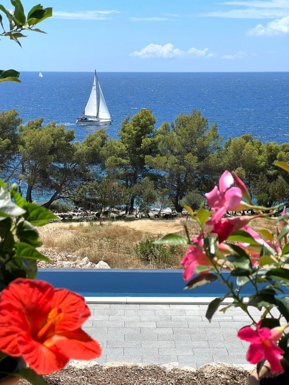 Natural landscape, Sea view, Swimming pool