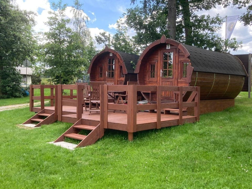 Nr 3 Campingfass mit Panoramaterrasse Campground/ 
RV Resort in Thuringia, Germany