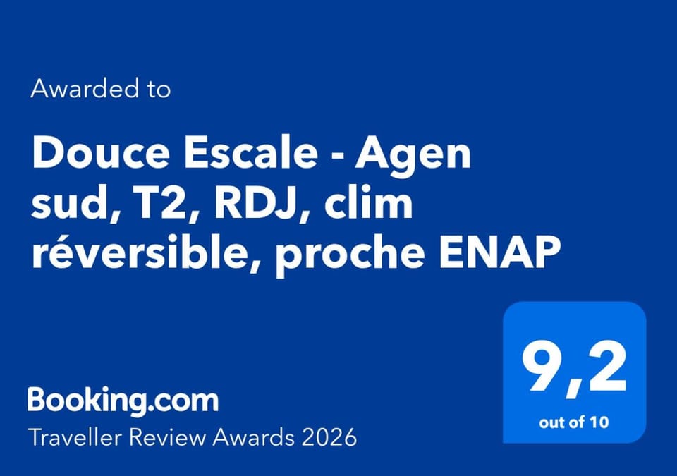 Douce Escale - Agen sud, T2, RDJ, clim réversible, proche ENAP Apartment in Occitanie