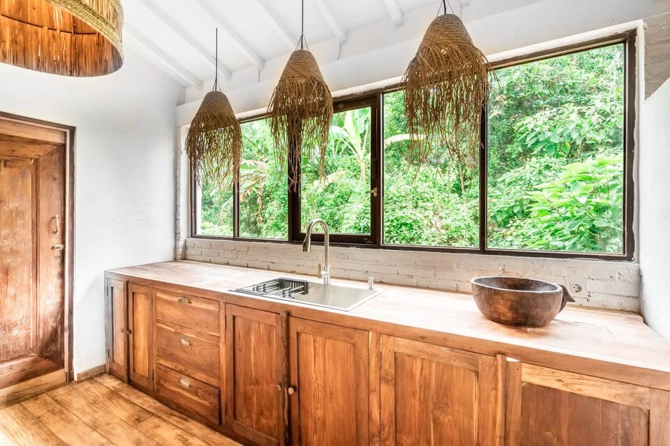 Kitchen or kitchenette, stove, kitchen