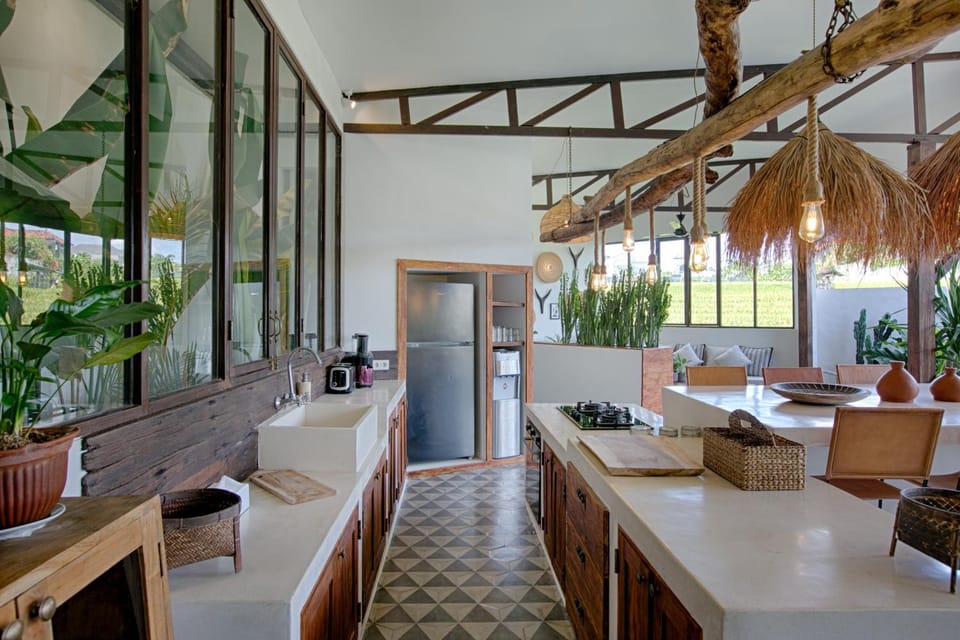 Kitchen or kitchenette, stove, toaster, kitchen