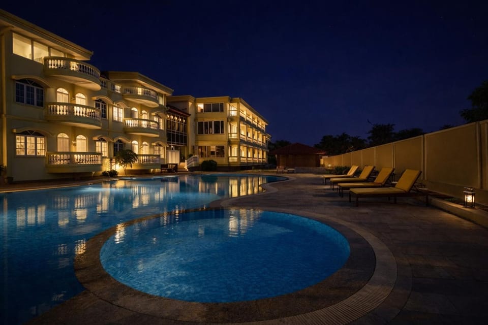 Property building, Pool view, Swimming pool