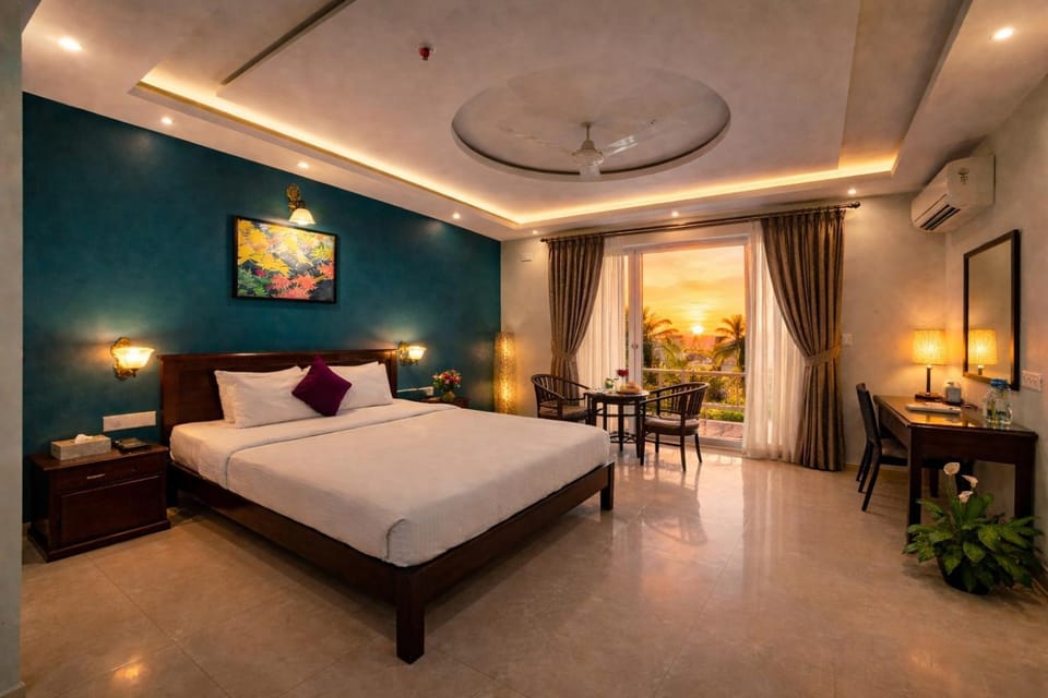 Bed, Photo of the whole room, Seating area, Bedroom