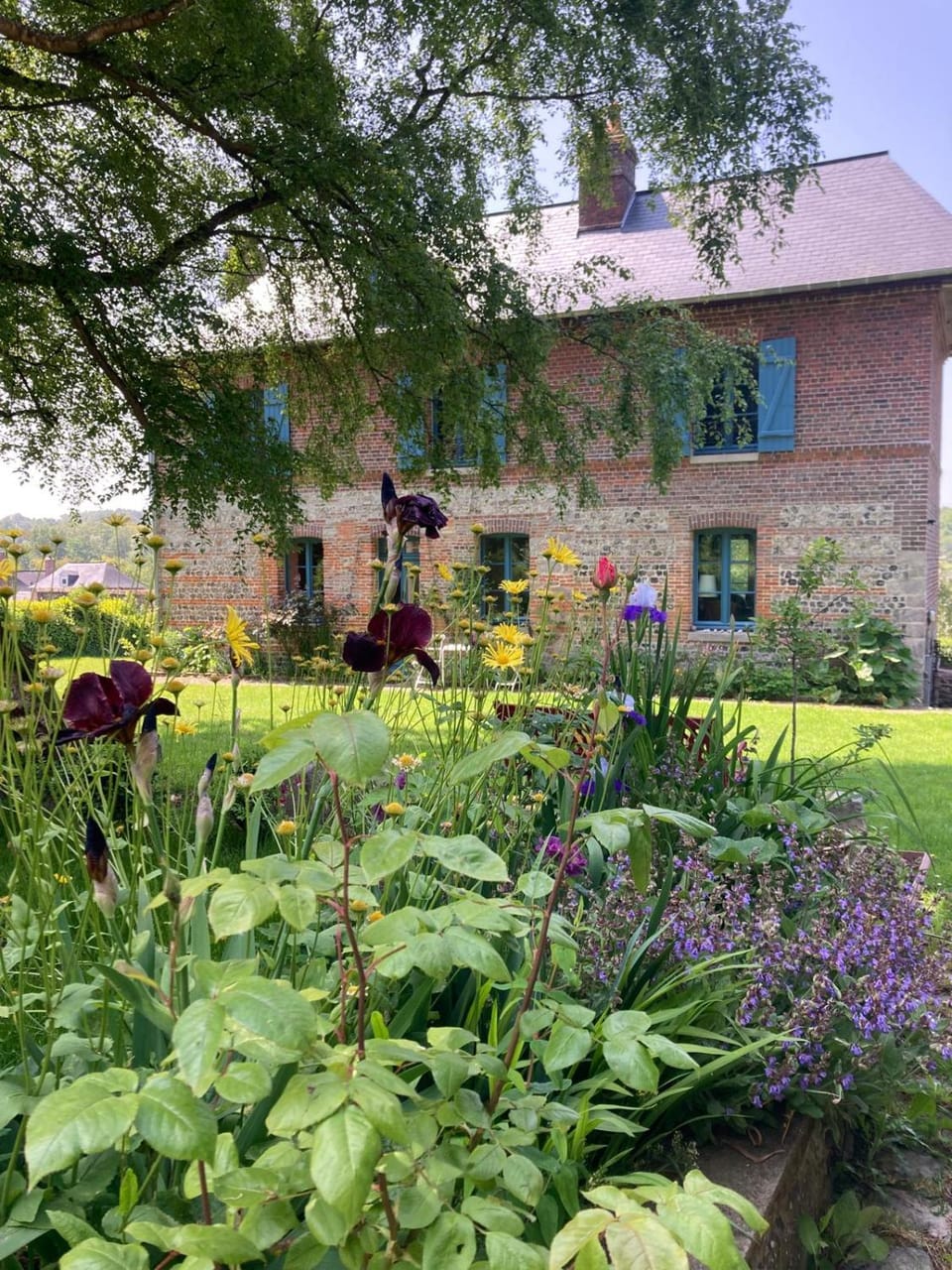 Property building, Spring, Garden, Garden view