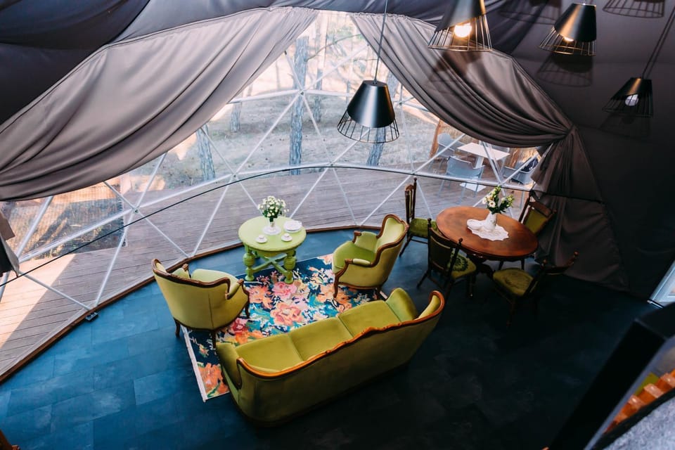 Seating area, group of guests