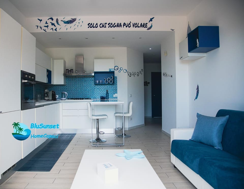 Kitchen or kitchenette, Living room, Dining area, stove