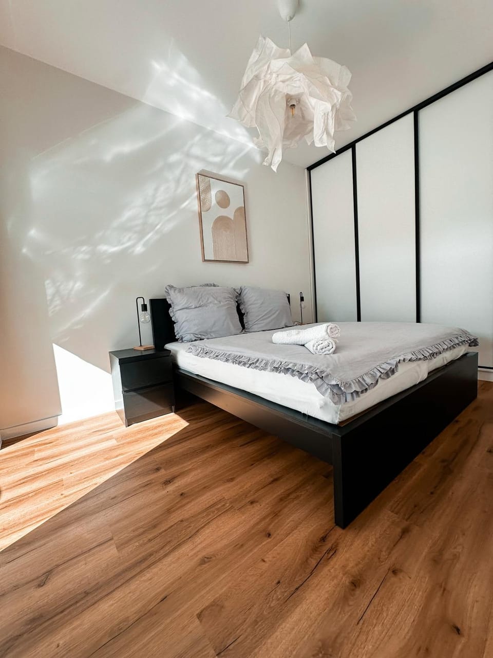 Bedroom, flat iron, wardrobe