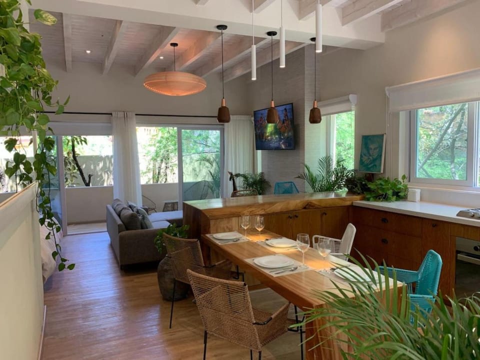 Living room, Seating area, Dining area