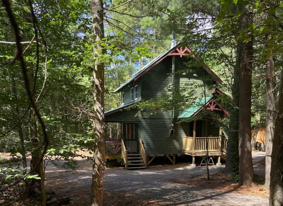 Secluded River Overlook Cabin on 160 acres. Cabin in Adirondack Mountains