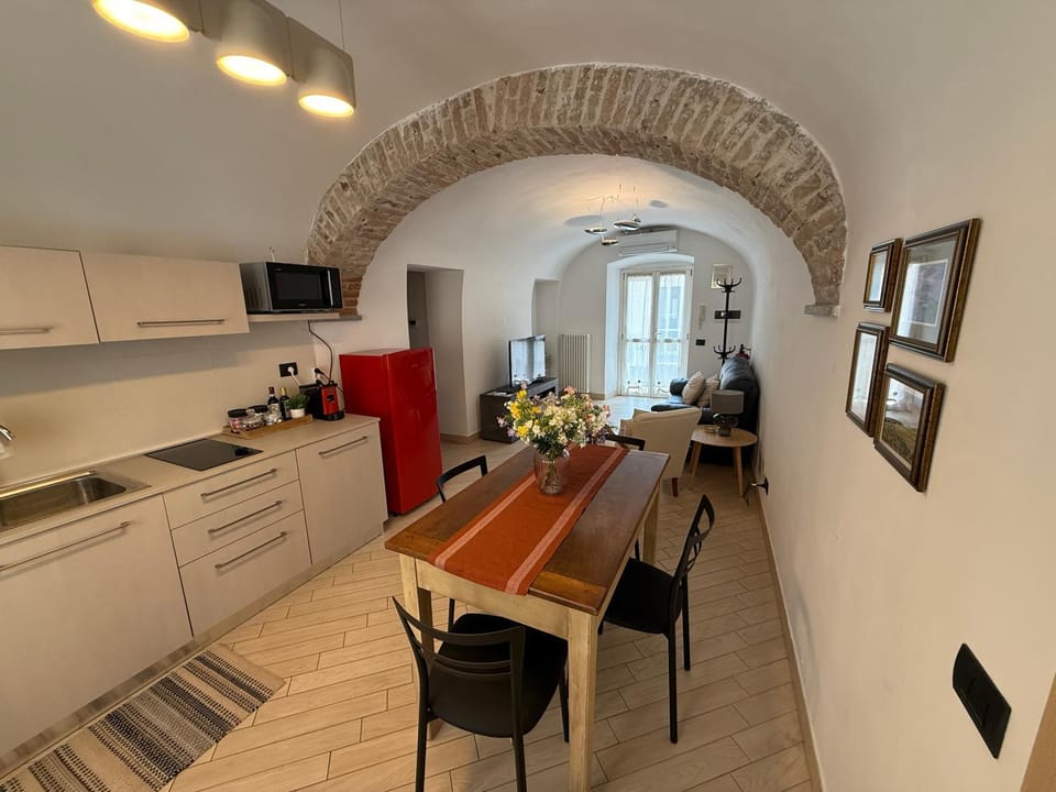 Living room, kitchen