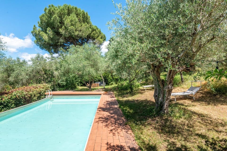Property building, Living room, Swimming pool