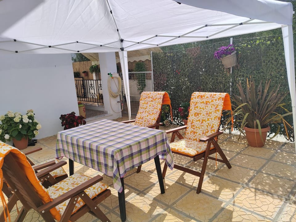 Patio, Garden, Dining area