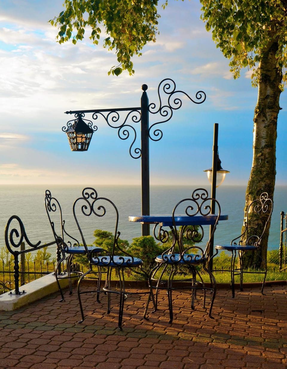 Spring, Day, Natural landscape, Garden, Garden view, Sea view