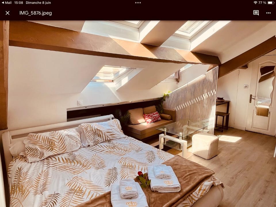 Studio atypique central mais calme, quartier VIP, plage 50m Apartment in Nice