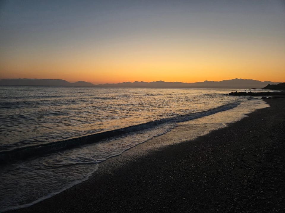 Natural landscape, Beach, Sunset
