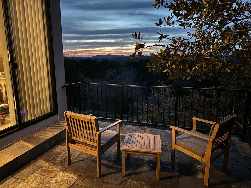 View (from property/room), Balcony/Terrace, Sunset