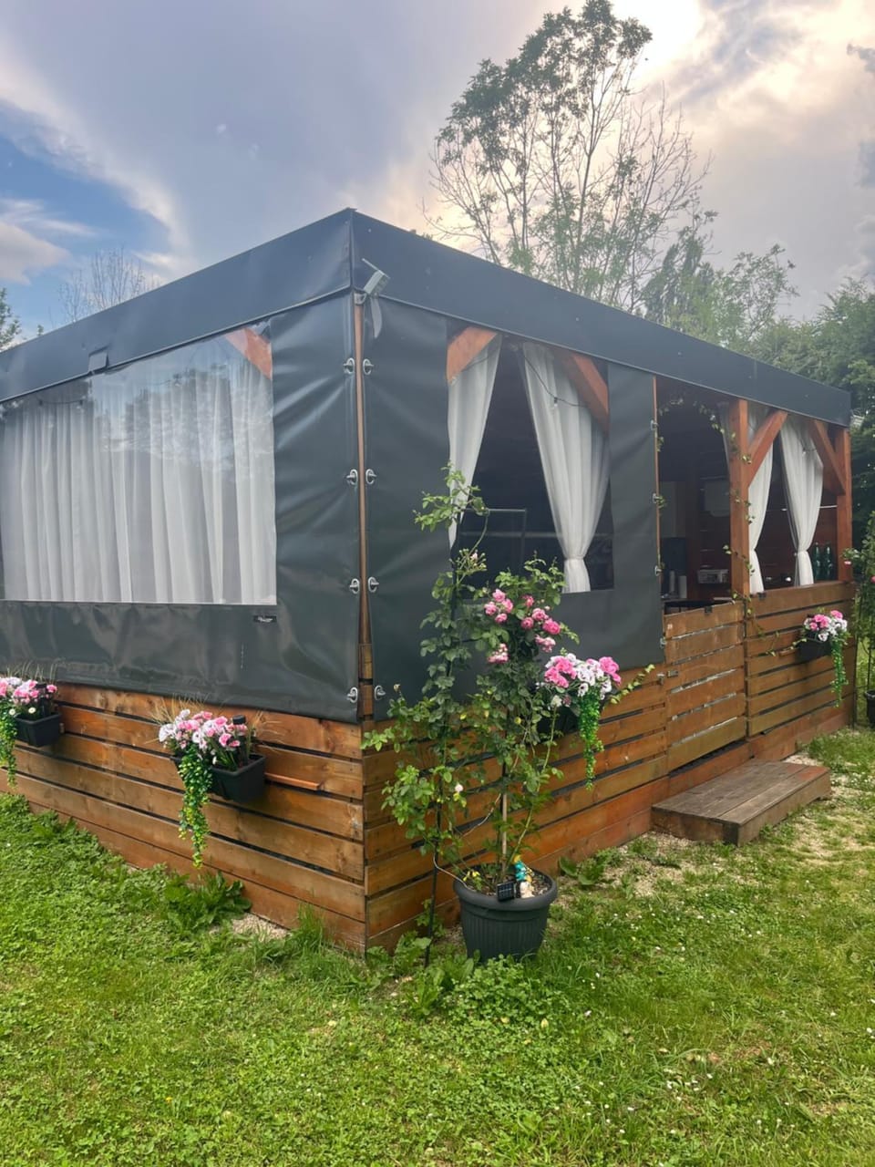 Property building, Garden view