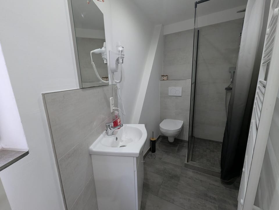 Shower, Toilet, Bathroom, towels