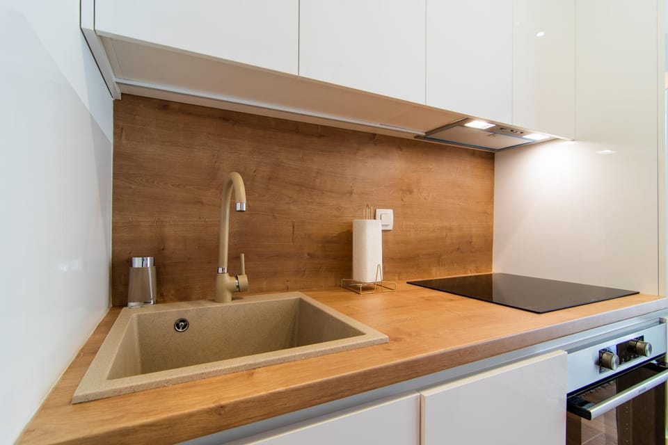 Kitchen or kitchenette, oven, stove, kitchen