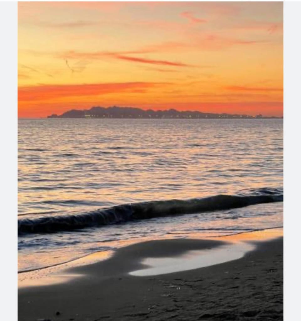 Beach, Sea view, Sunrise