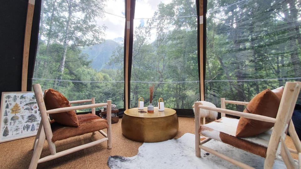 Dôme entre montagnes et forêt Luxury tent in Sainte-Foy-Tarentaise