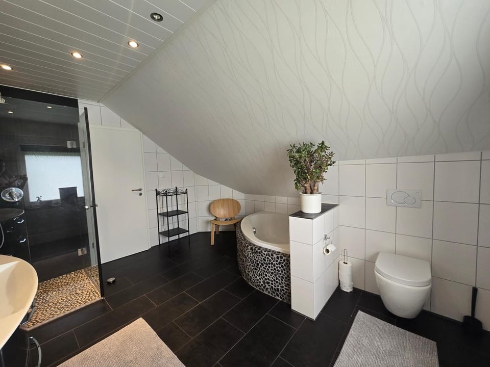 Bathroom, Living room