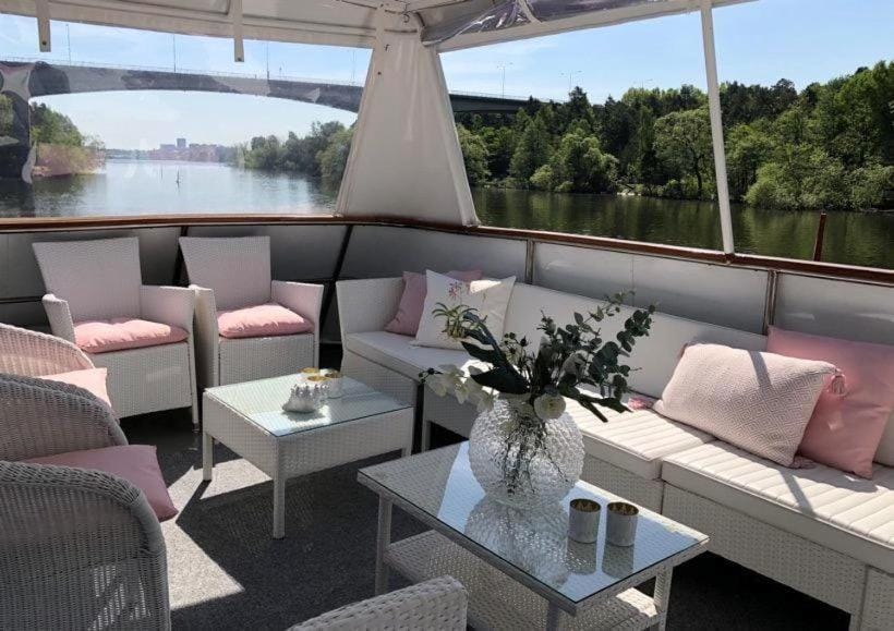 MY Etera Docked boat in Stockholm