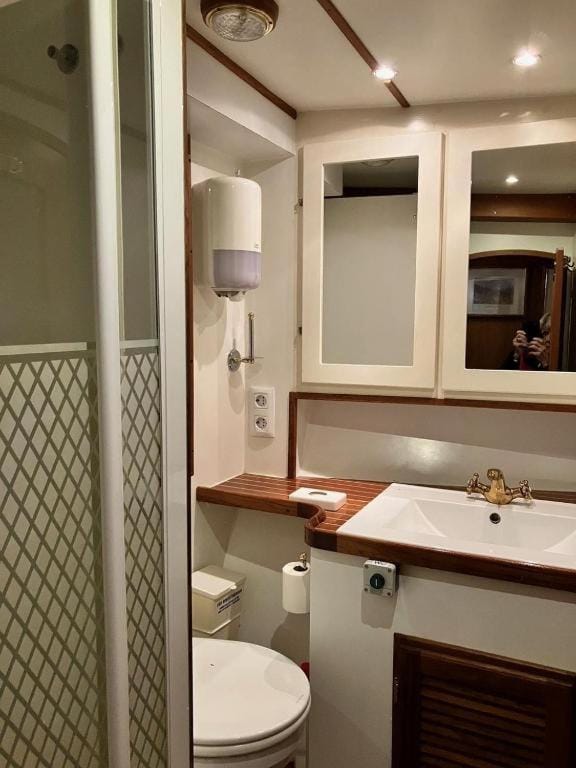 Shower, Toilet, Bathroom, towels