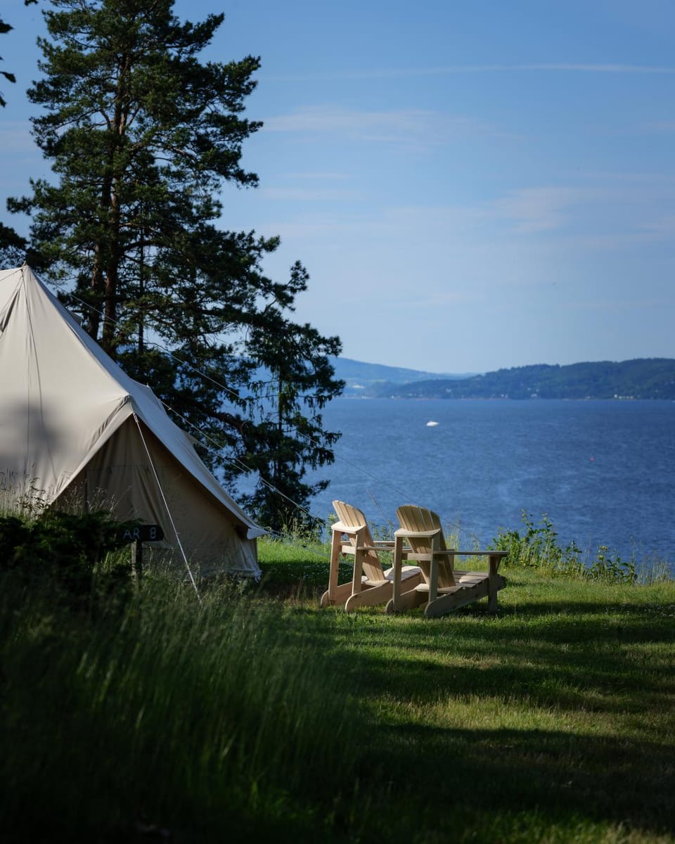 Glamping - Løvøya Oslofjord Luxury tent in Viken, Norway