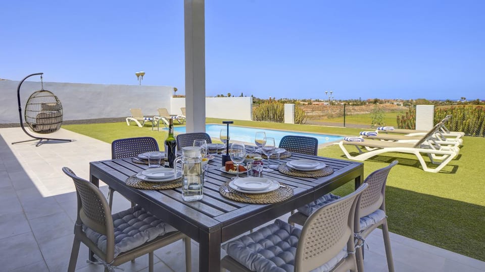 Patio, Balcony/Terrace, Pool view